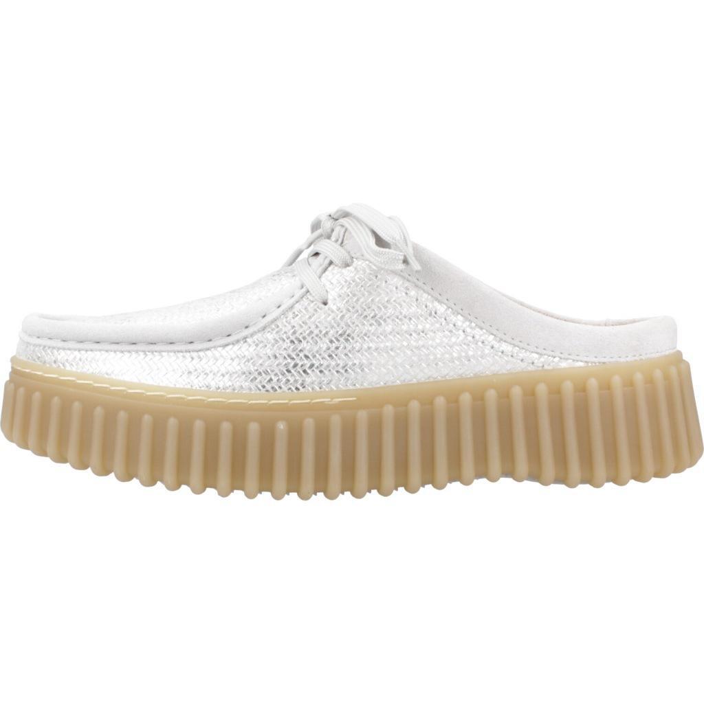 Ténis Clarks Modelo Torhill Mule Cor Silver 2/5