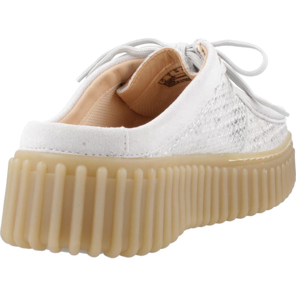 Ténis Clarks Modelo Torhill Mule Cor Silver 3/5