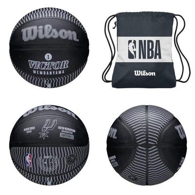 Balón de baloncesto Wilson Victor Wembanyama + bolsa NBA