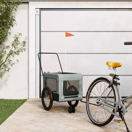 VidaXL Hondenfietstrailer van Oxford Stof en IJzer