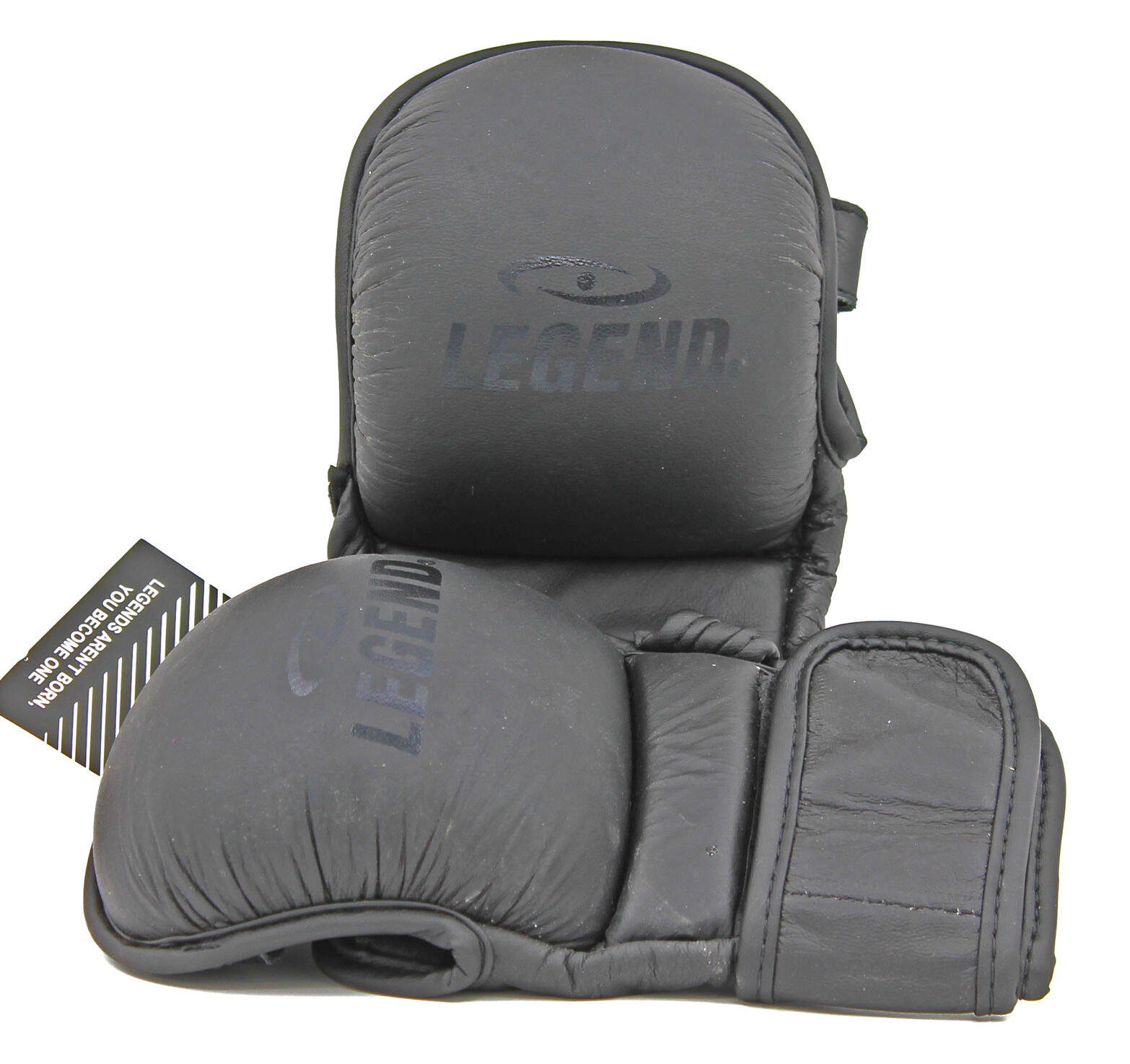 LegendPadding Bokszak en MMA Handschoenen Heren/Dames Zwart Leer 1/5