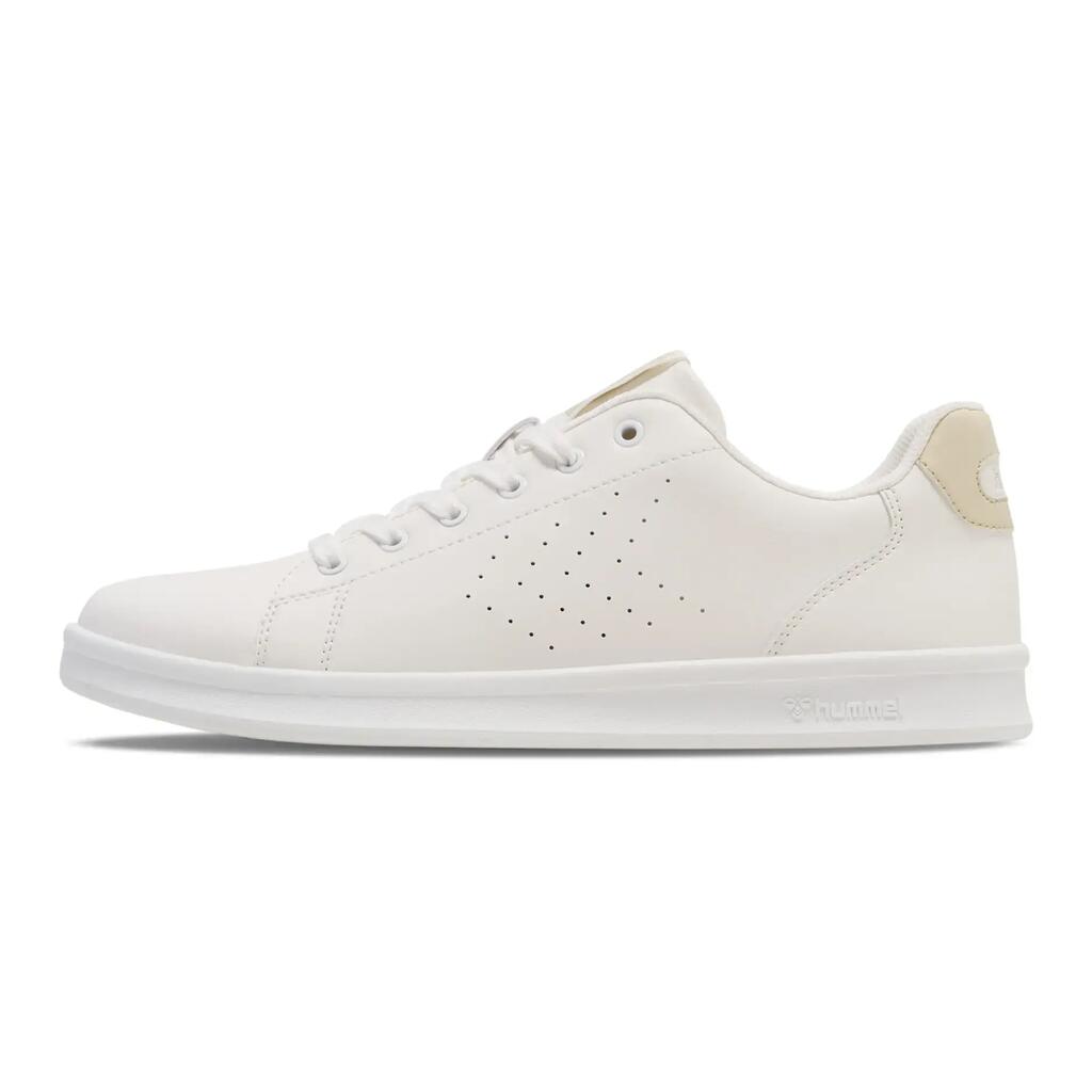 Hummel Court Line trainers - White/Bone White, unisex casual sneaker