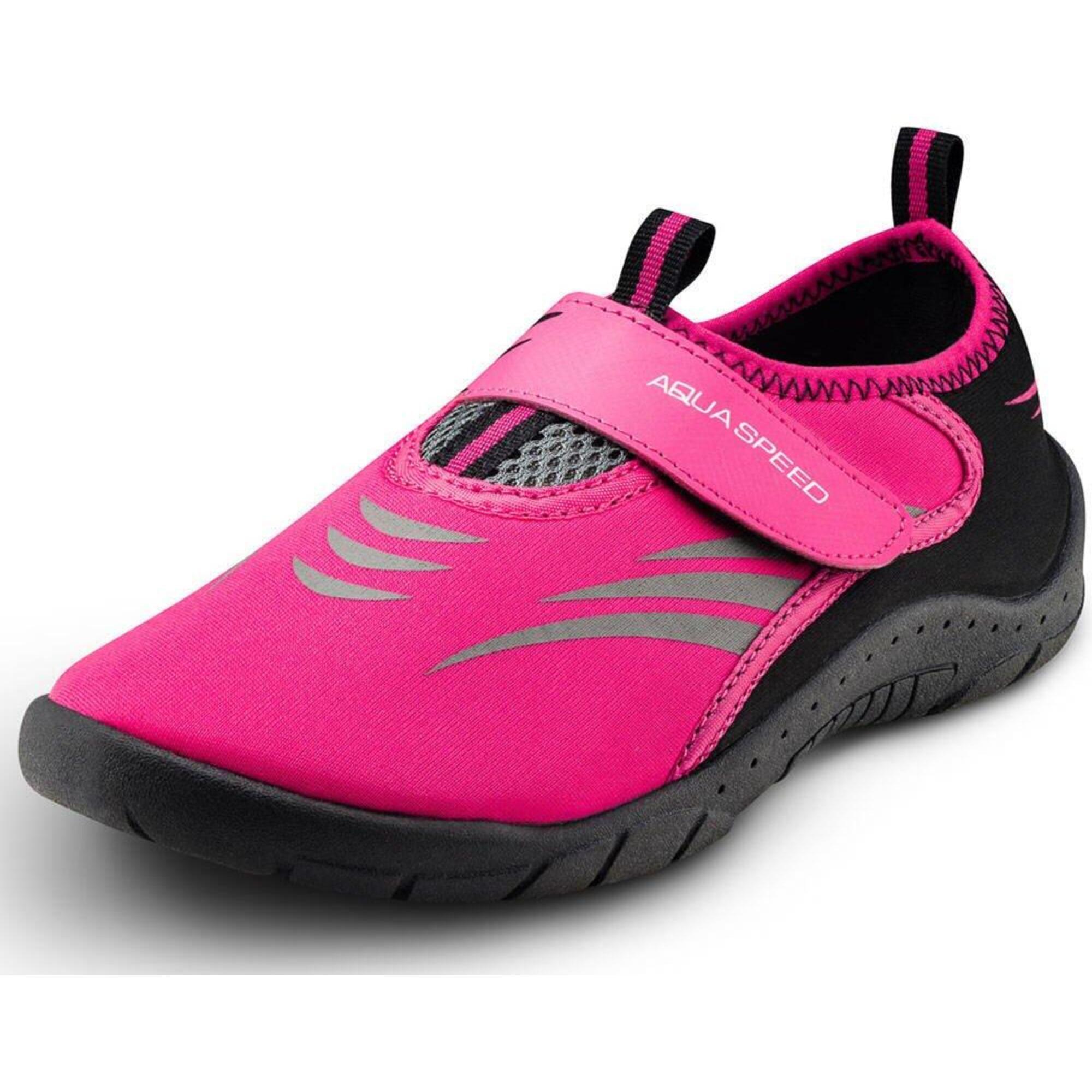 SAGUARO Blotevoetenschoenen voor jongens en meisjes, ademende badschoenen voor kinderen, maat 24-36, rood, 34 EU