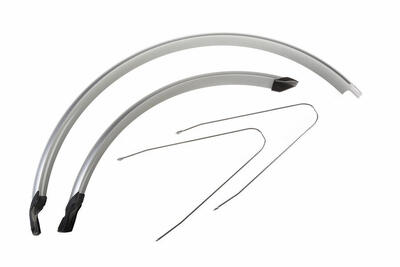 Falkx spatbordenset cr20a 28 inch 60 mm kunststof grijs.