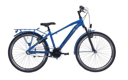 ALDO Aldo 26 inch Peak 2.0 Fiets Aluminium 3 Versnellingen Mat Blauw Geel