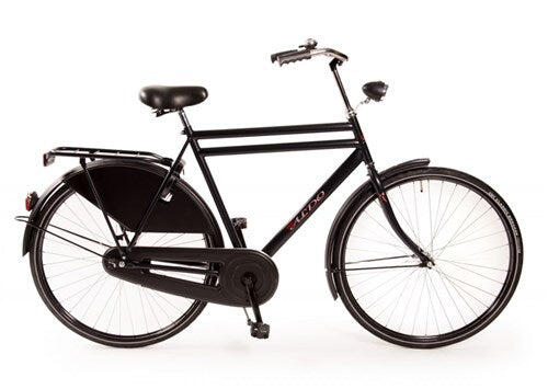 ALDO Aldo 28 inch Opa fiets met dubbel buis 57cm in mat zwart