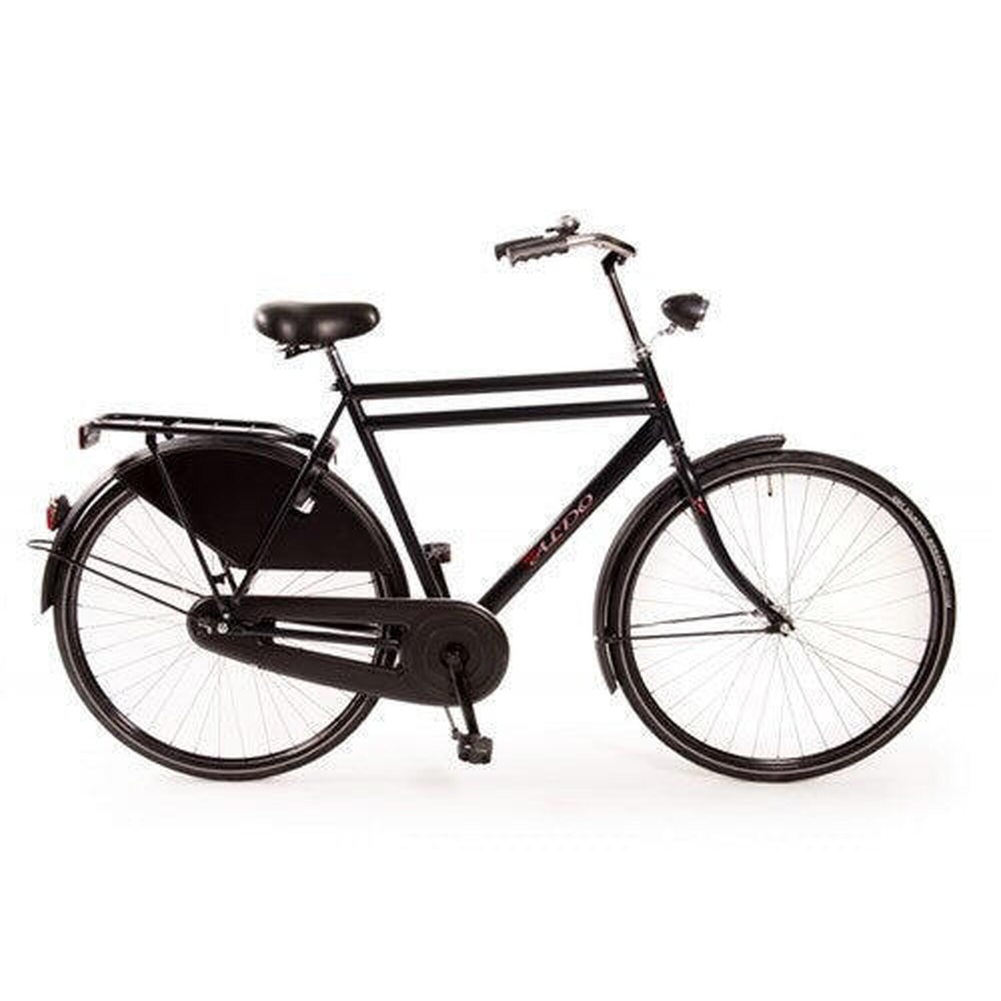 Aldo 28 pouces OPA Vélo Double Tube 57 cm en Noir Mat