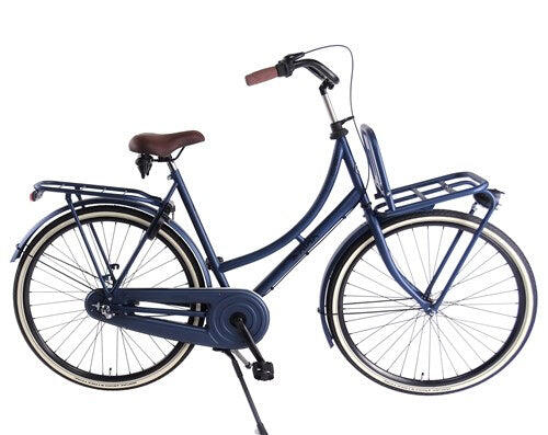 ALDO Aldo 28 inch Omafiets Cargo 57cm 3 versnellingen Jeans Blauw