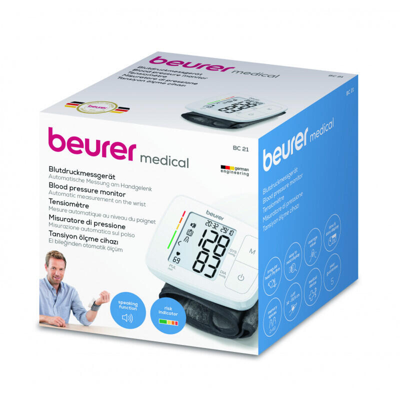 Tensiomètre poignet fonction vocale Beurer BC 21 4/4