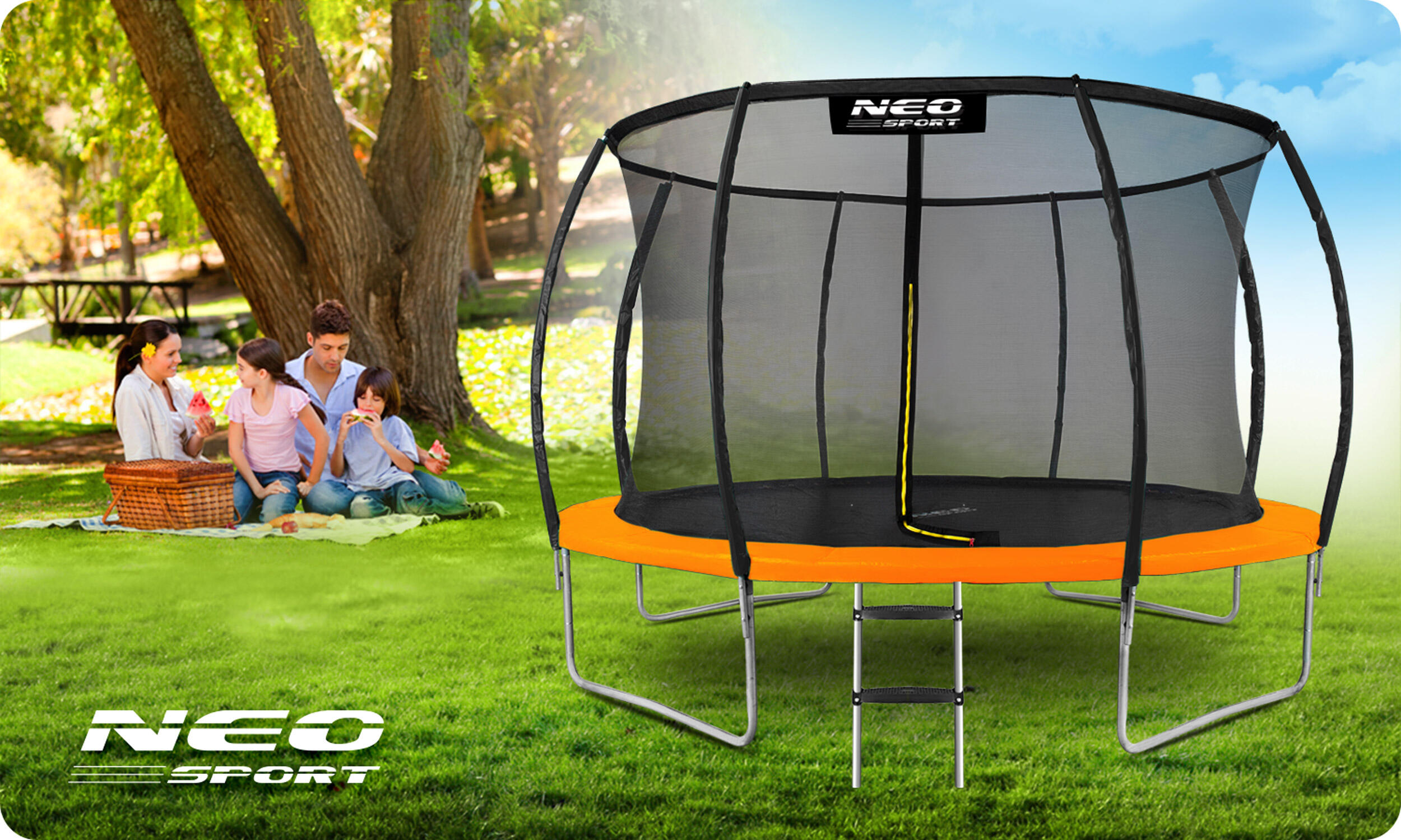 Camas elásticas y trampolines gimnasia niño Neo-Sport Ns-12c201 naranja 6/7