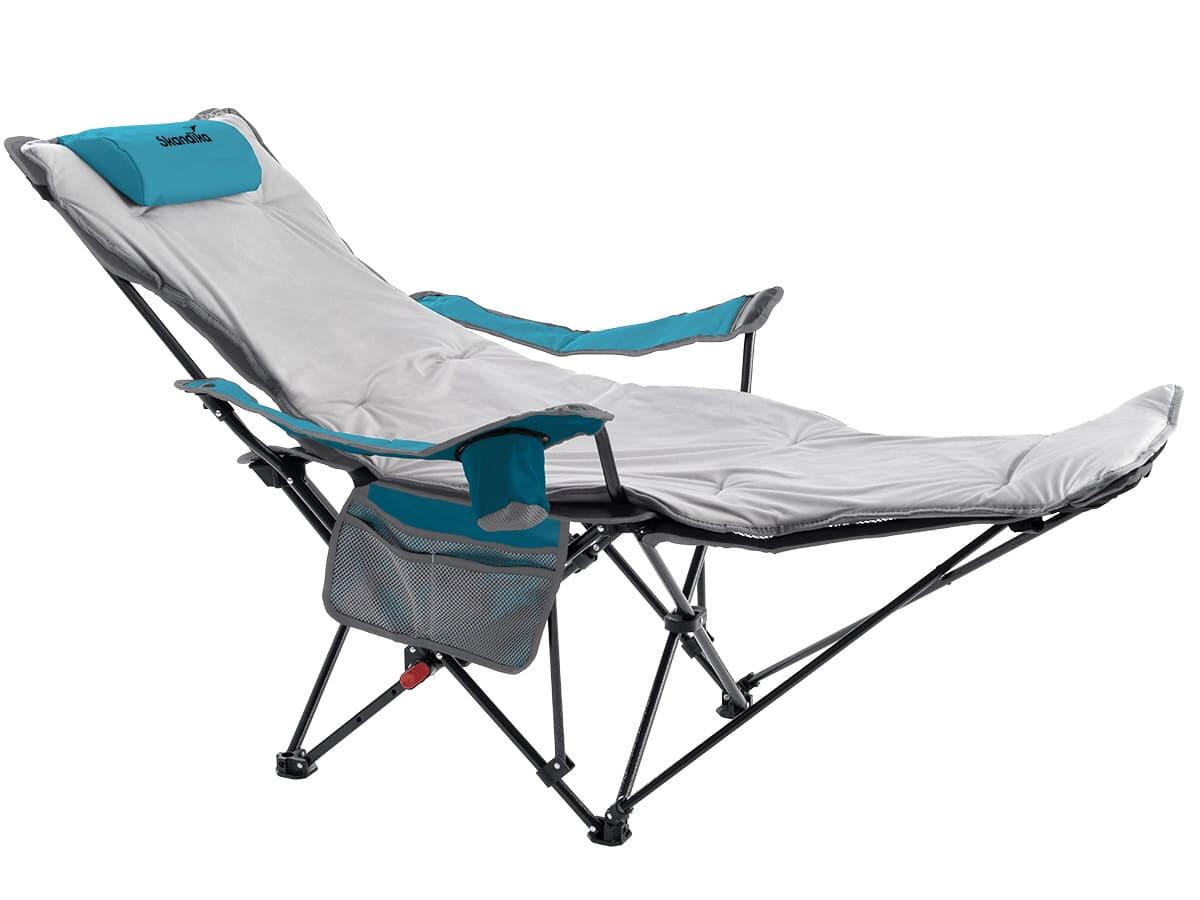 Chaise pliante relax Toras - avec repose-pieds et coussin - Max. 120 kg 2/7