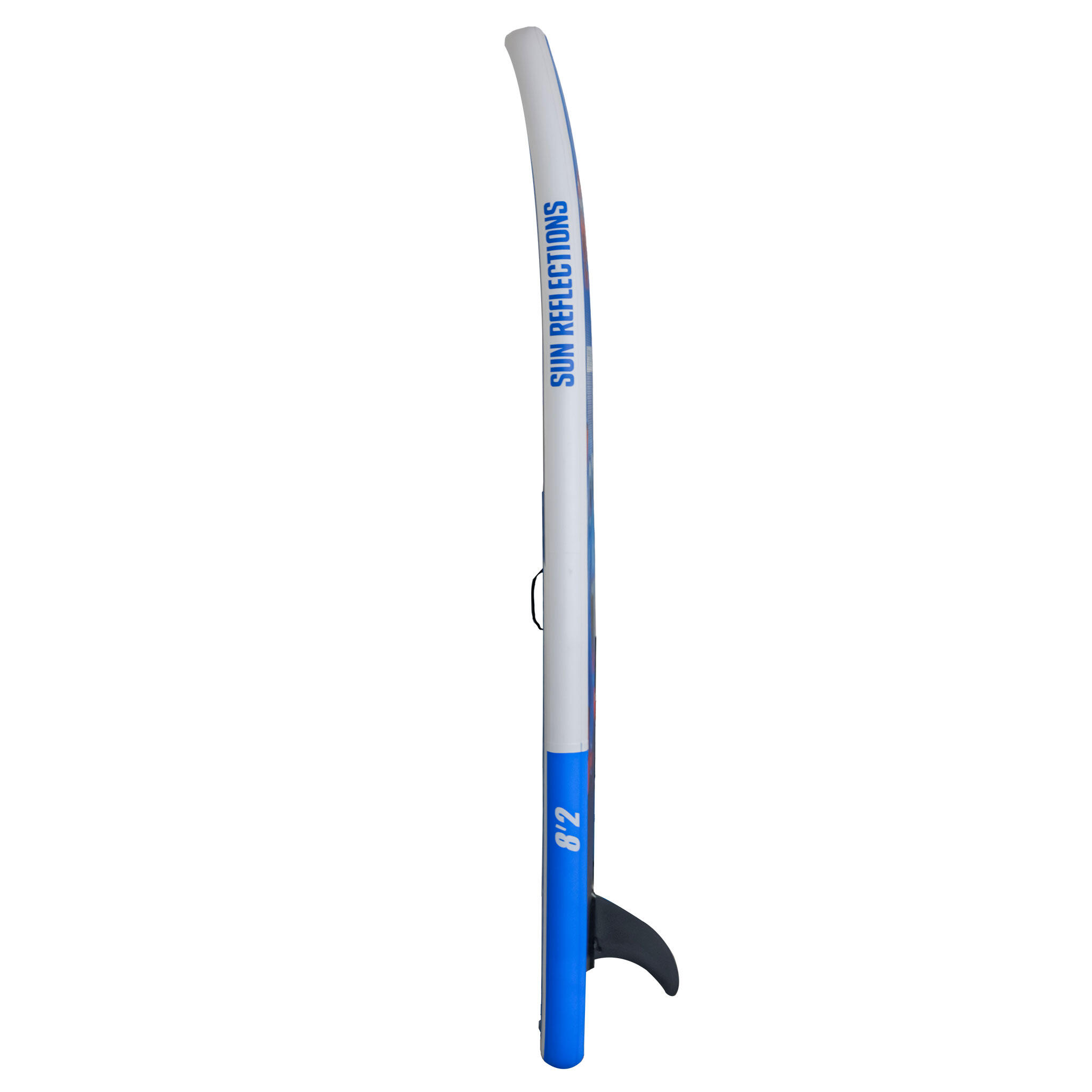 Sup Aufblasbares Brett Sonne Reflexionen Kinder 8'2“ Blau 3/4