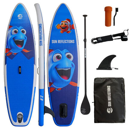 Sup Opblaasbaar Bord Zon Reflecties Kinderen 8'2” Blauw