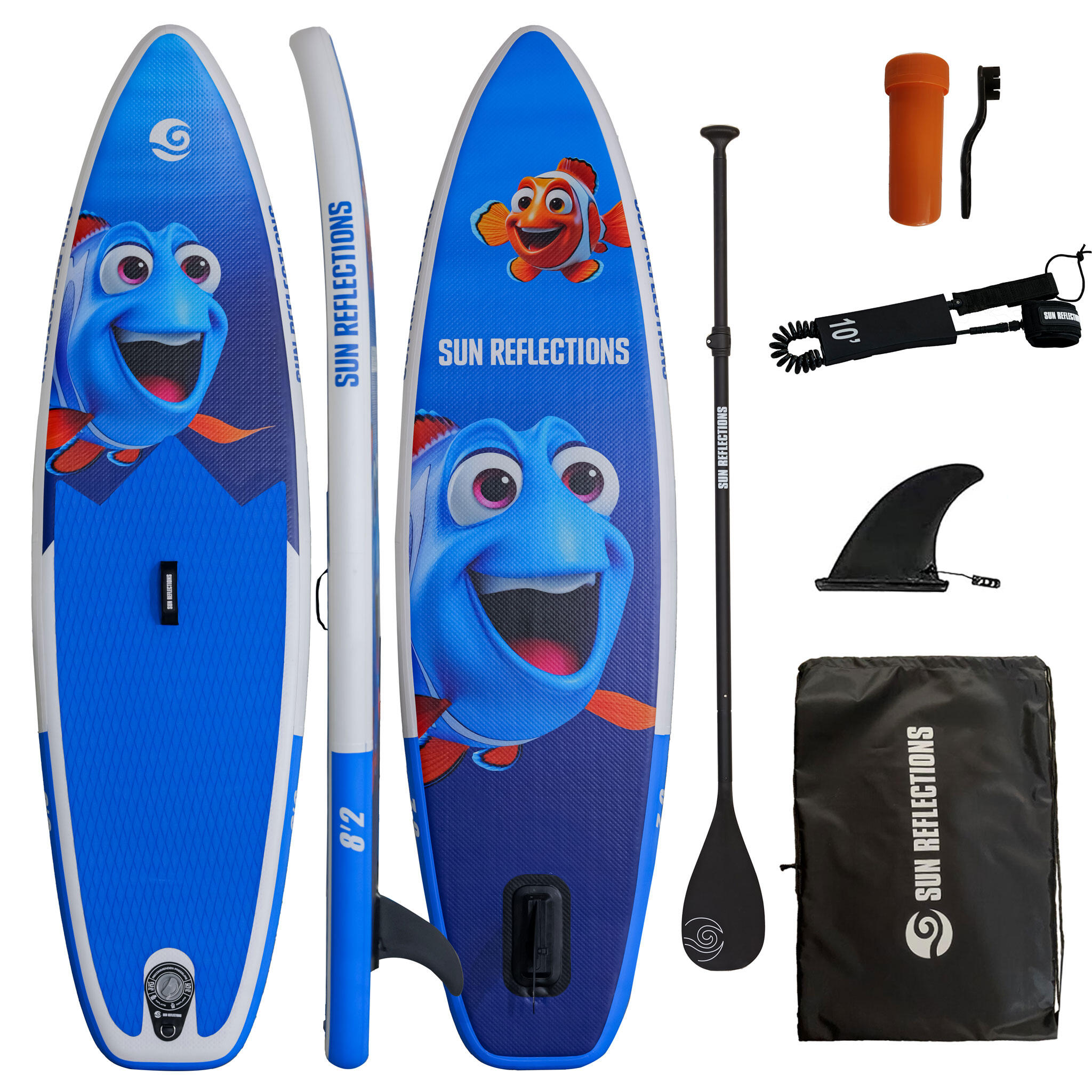 CAMPSUP Nafukovací SUP Sun Reflections Kids 8'2“ Blue