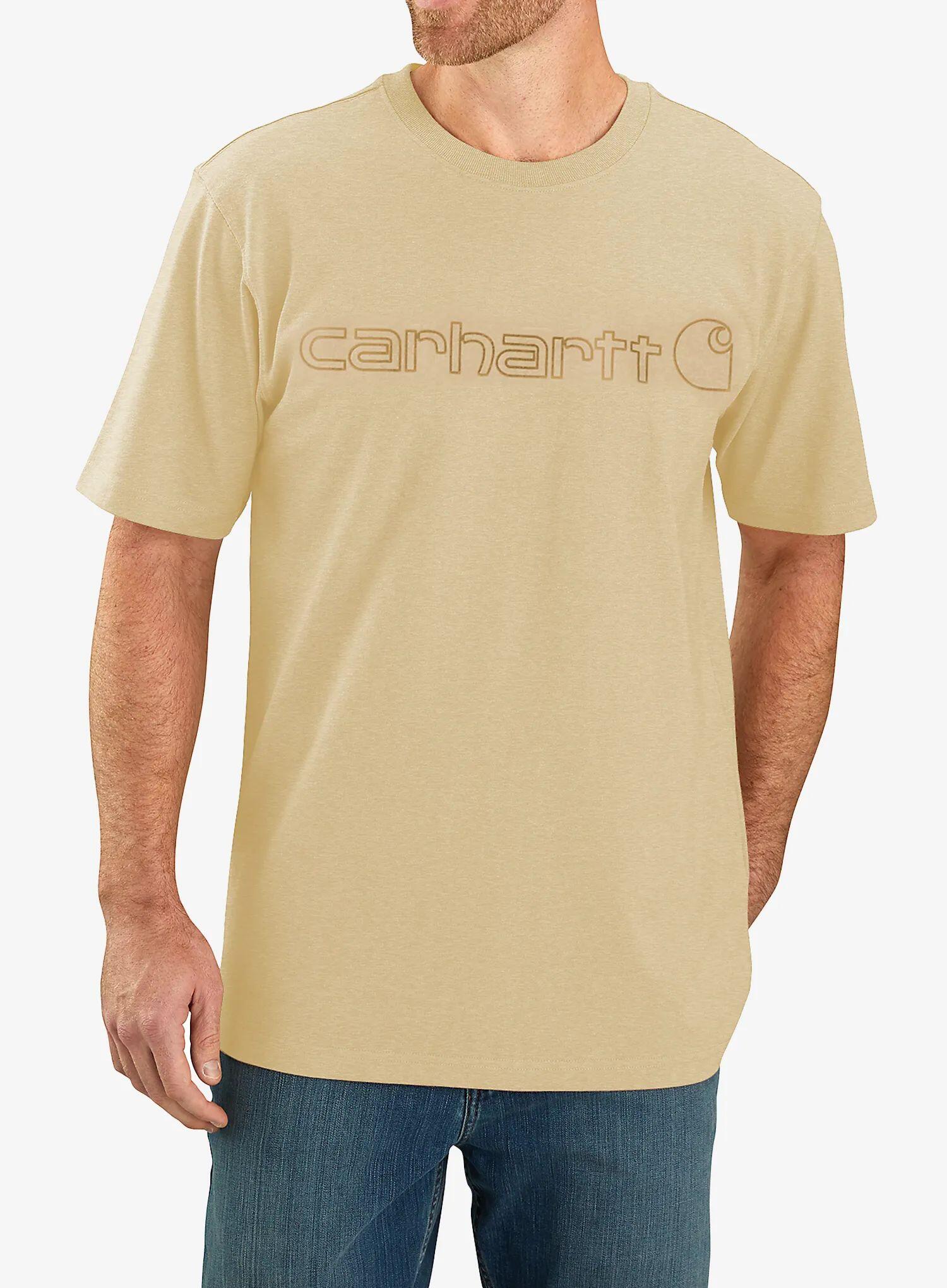 Koszulka bawełniana męska Carhartt Core Logo T-Shirt S/S | Decathlon