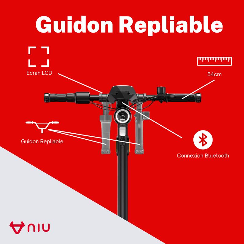 Trottinette Électrique Niu KQi 200F|Gris|léger