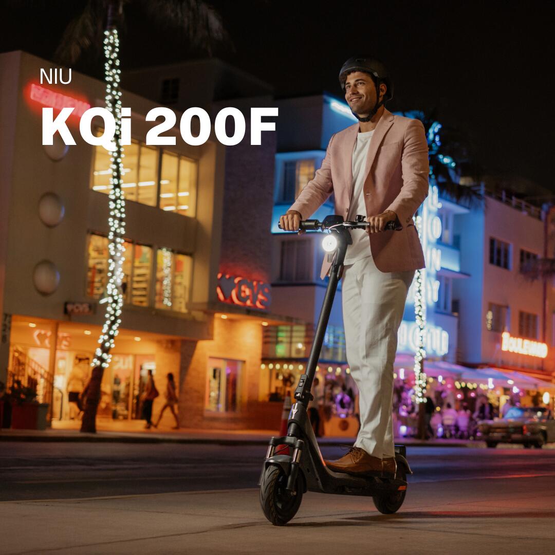 Trottinette Électrique Niu KQi 200F|Gris|léger 7/8
