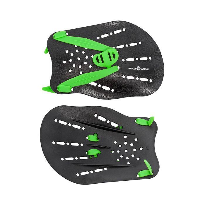 Pagaies à main Mad Wave - Noir/Vert - Taille S 2/2
