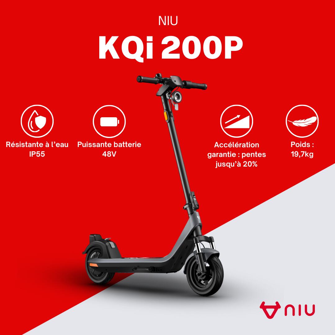 Trottinette électrique KQi 200P|Gris|léger 2/8