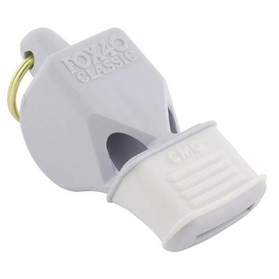 Pfeife Fox 40 CMG mit Zahnschutz und neonfarbenem Pfeifenband