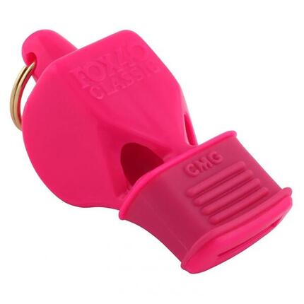 Pfeife Fox 40 CMG mit Zahnschutz und neonfarbenem Pfeifenband