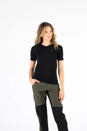 Elma - Bezszwowa Koszulka z Wełny Merino XL, Czarny