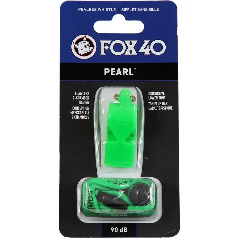 Fischietto Fox 40 Pearl con cordino verde neon 2/2