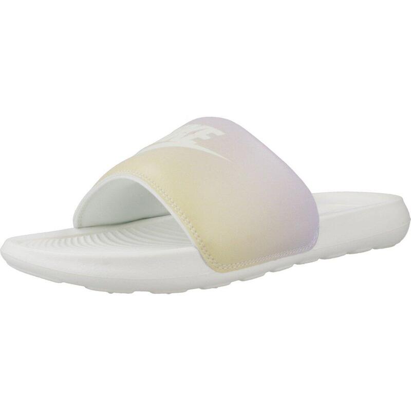 Claquettes Nike Modèle Victory One Print Couleur Blanc