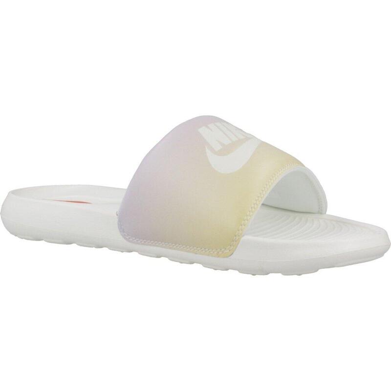 Claquettes Nike Modèle Victory One Print Couleur Blanc