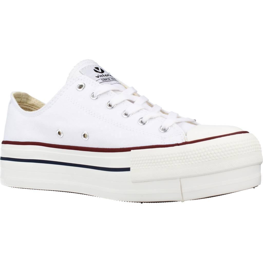 Chaussure de randonnée Baskets Femme Victoria TRIBU DOBLE BASKET LONA Blan 5/5