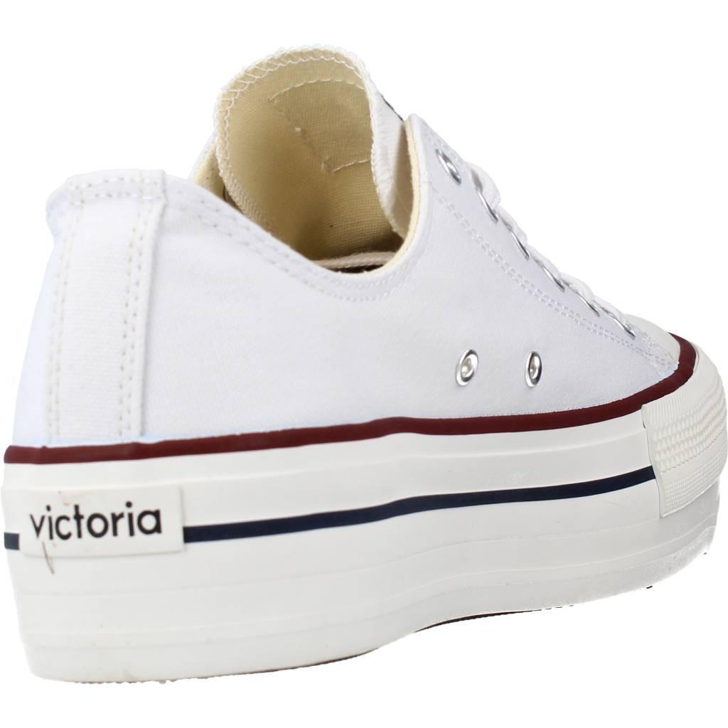 Chaussure de randonnée Baskets Femme Victoria TRIBU DOBLE BASKET LONA Blan 3/5