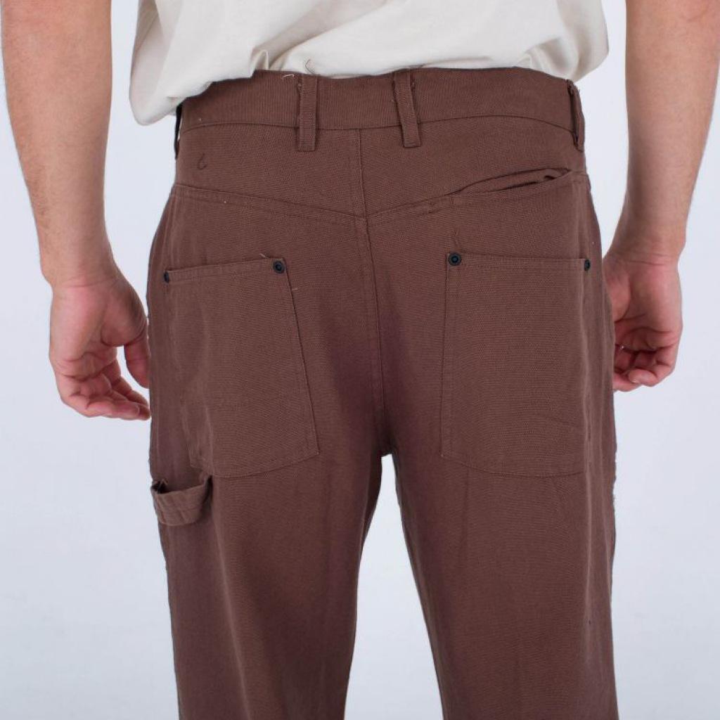 Pantalons Hurley Modèle Industry Relaxed Pant Couleur Marron 4/5