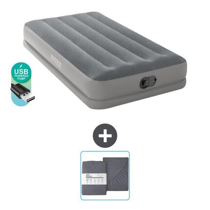 Matelas gonflable Intex Prestige - 1P - 191x99x30 cm + Accessoires CB23