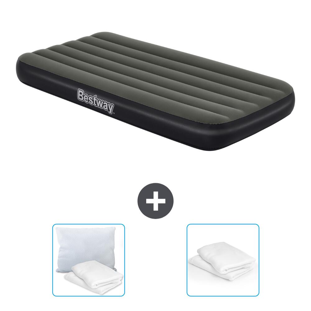 Bestway - Matelas Gonflable Bestway - 1p -  188x99x25 Cm + Accessoires Cb27 - Matelas Gonflable - Noir - No Size - Decathlon