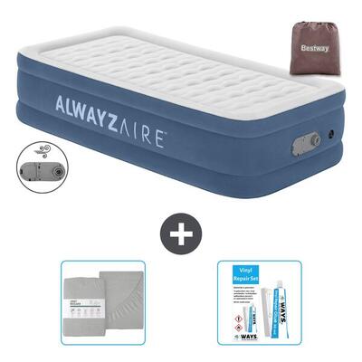 Luchtbed bestway alwayszair - 1p - 191x97x46 cm + accessoires cb37
