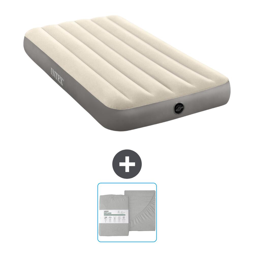 INTEX Luchtbed Intex Single - 1P - 191x99x25 cm + Accessoire CB25