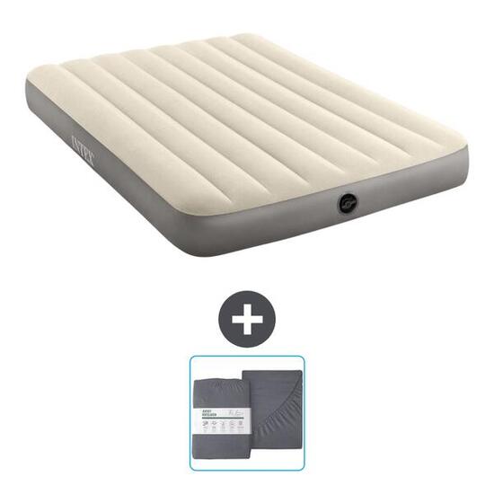 Matelas gonflable Intex Single - 2P - 191x137x25 cm + Accessoires CB23