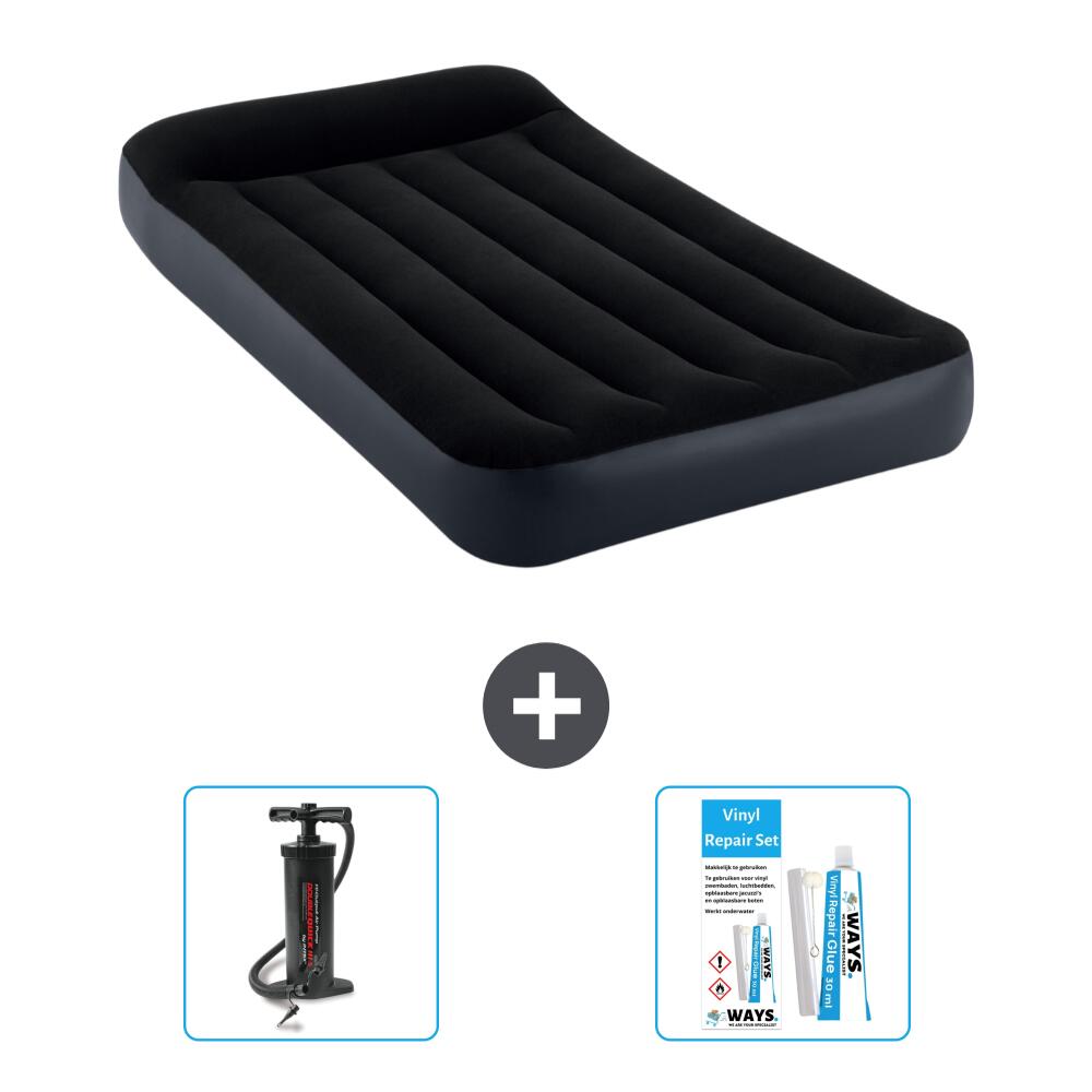 INTEX Luchtbed Intex Pillow Rest - 1P -  191x99x25 cm + Accessoires CB13