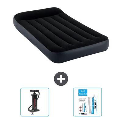 Luchtbed intex pillow rest - 1p - 191x99x25 cm + accessoires cb13