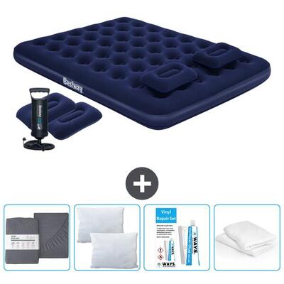 Luchtbed bestway - 2p - 203x152x22 cm + accessoires cb19
