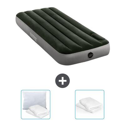 Luchtbed intex downy - 1p - 191x76x25 cm + accessoires cb27