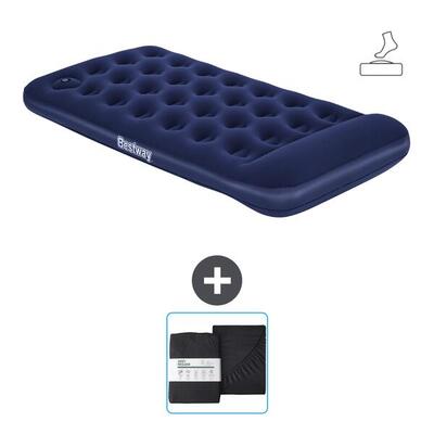 Luchtbed bestway - 1p - 188x99x28 cm + accessoire cb22