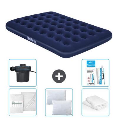 Luchtbed bestway - 2p - 191x137x22 cm + accessoires cb2