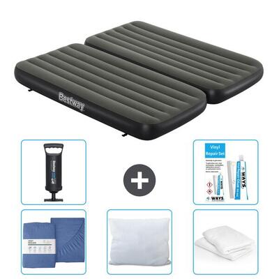 Luchtbed bestway - 3-in-1 - 188x99x25 cm + accessoires cb32