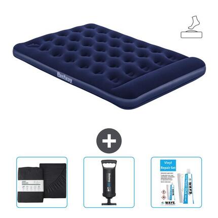 Matelas gonflable Bestway - 2P - 191x137x28 cm + Accessoires CB7