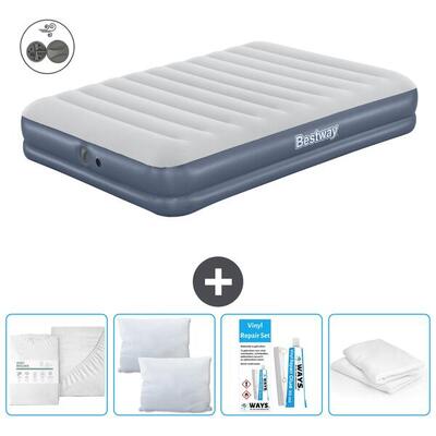 Luchtbed intex high-rise - 2p - 203x152x56 cm + accessoires cb15