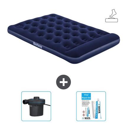 Matelas gonflable Intex Downy - 1P - 191x76x25 cm + Accessoires CB14