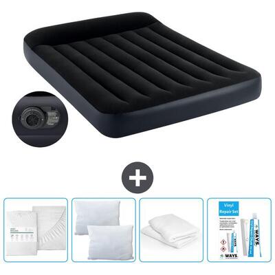 Luchtbed intex prestige - 2p - 191x137x25 cm + accessoires cb15