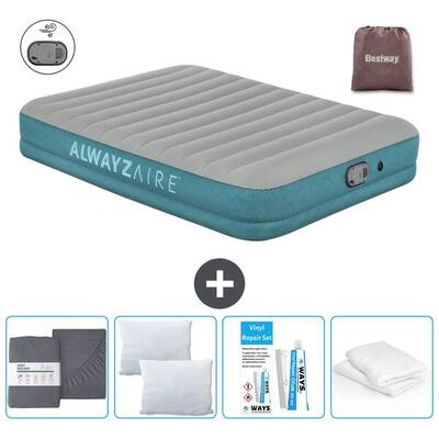 Luchtbed intex air-flow - 1p - 191x99x51 cm + accessoires cb19