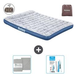 Matelas gonflable Bestway - 2P - 203x152x30 cm + Accessoires CB37